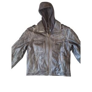 Custom Bilt Drago Leather Motorcycle Jacket - XL - Distressed Biker Armor